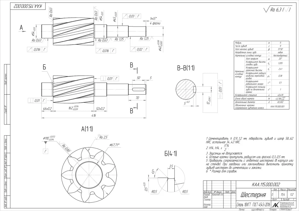 Насос шестеренный